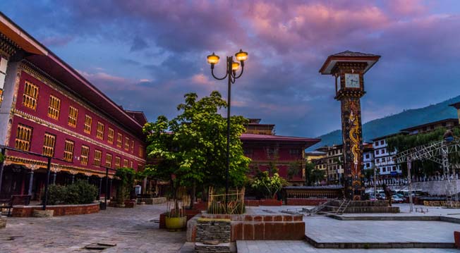 the clock tower thimphu bhutan tour packages