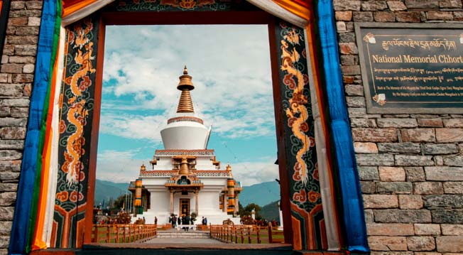 the national memorial chorten thimphu bhutan